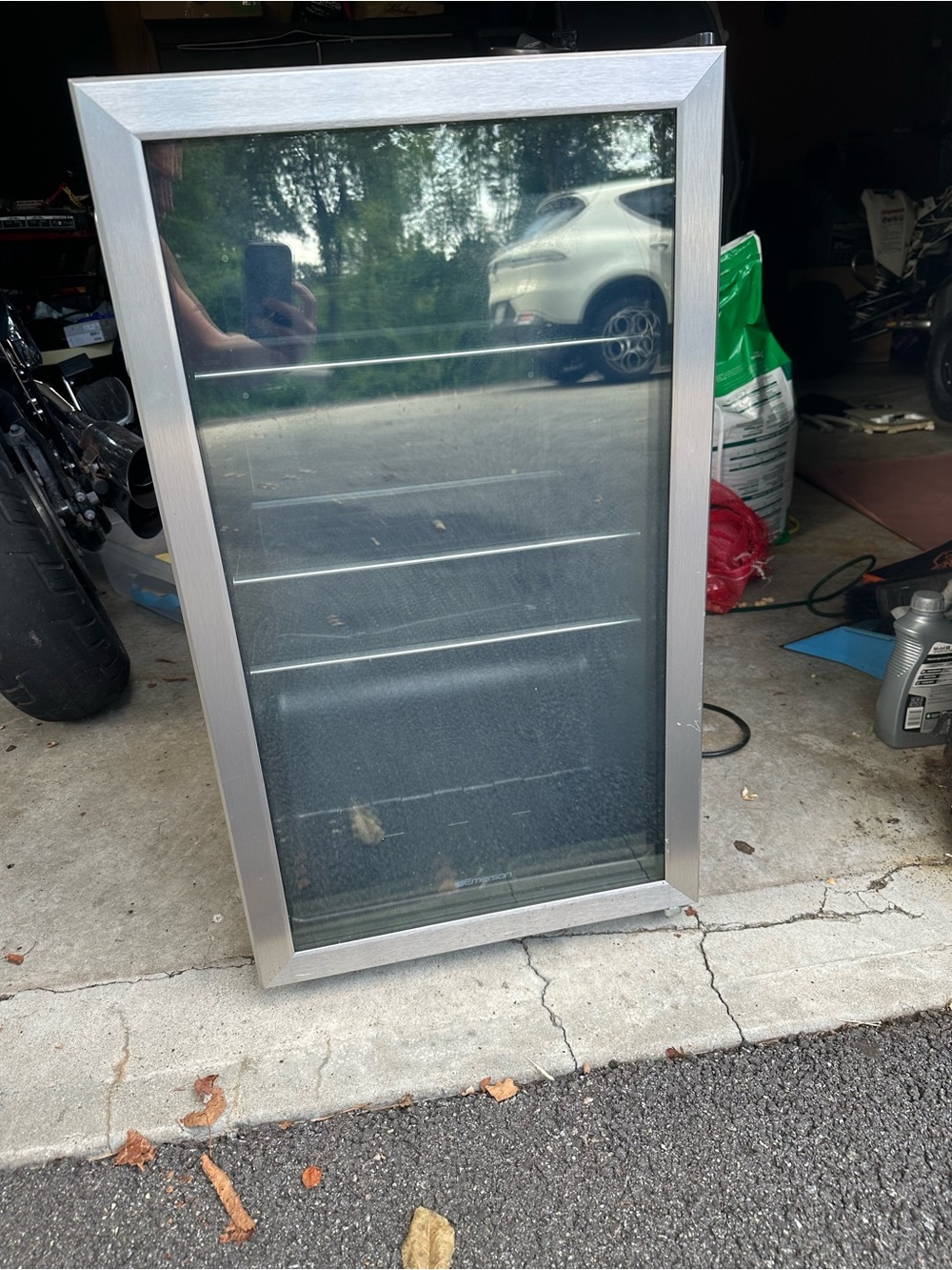 Silver Framed Glass Display Panel for Home & Kitchen - Modern Silver Finish